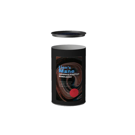 Juodasis Karštas šokoladas su Lion‘s Mane